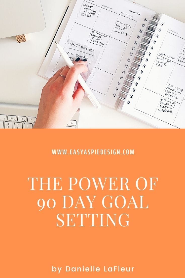 The Power of 90 Day Goal Setting | Easy as Pie Design