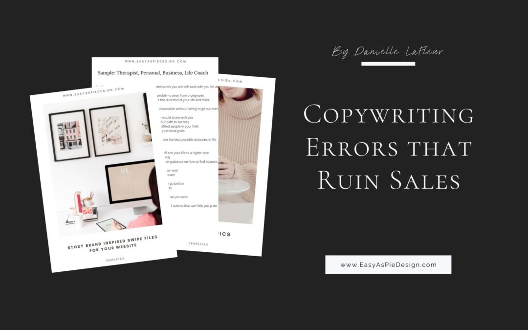 Copywriting Errors that Ruin Sales